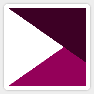 Purple Geometric Triangles Sticker